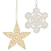 Clearance 2024 Star and Snowflake Ornament Set Ornaments