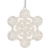 Sale 2024 Sterling Silver Snowflake Ornament Ornaments