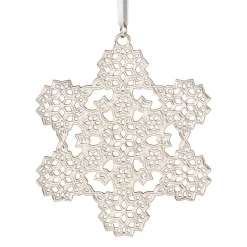 Sale 2024 Sterling Silver Snowflake Ornament Ornaments