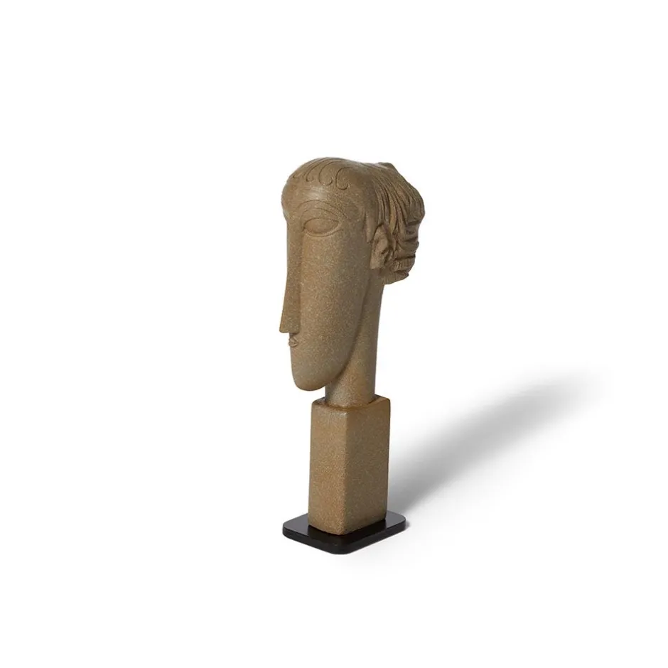 Clearance Amedeo Modigliani: Green Tête Sculpture Sculpture