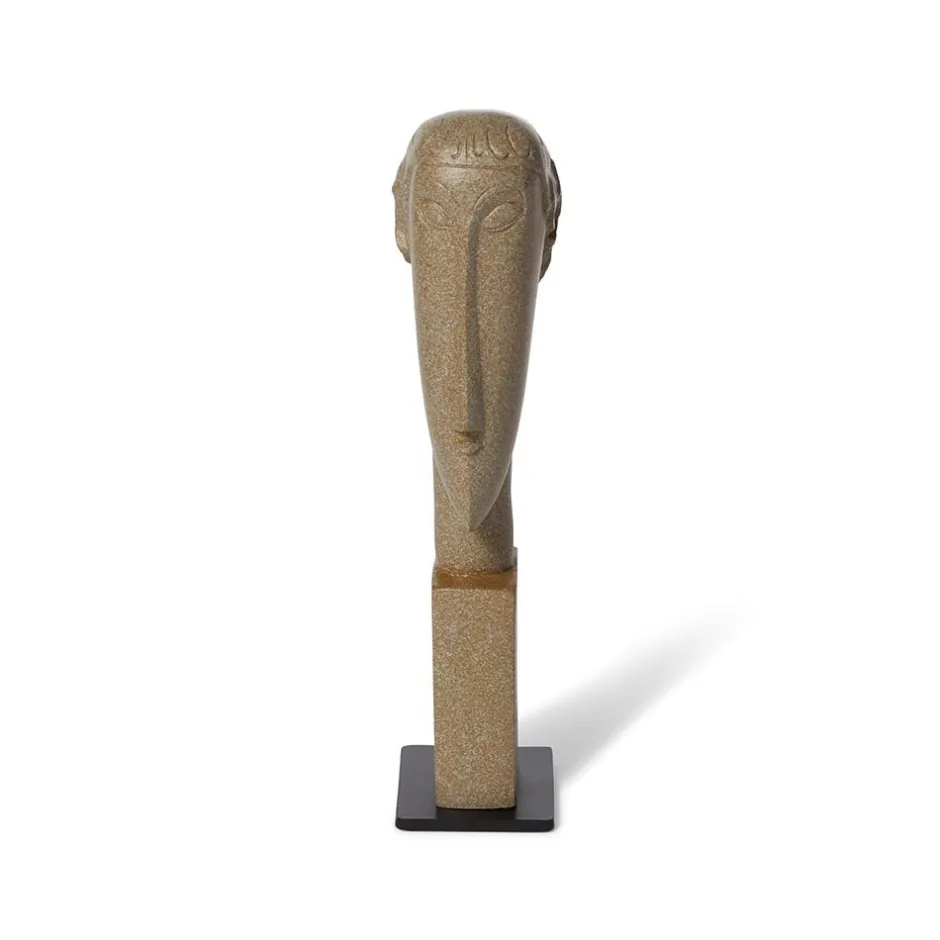 Clearance Amedeo Modigliani: Green Tête Sculpture Sculpture