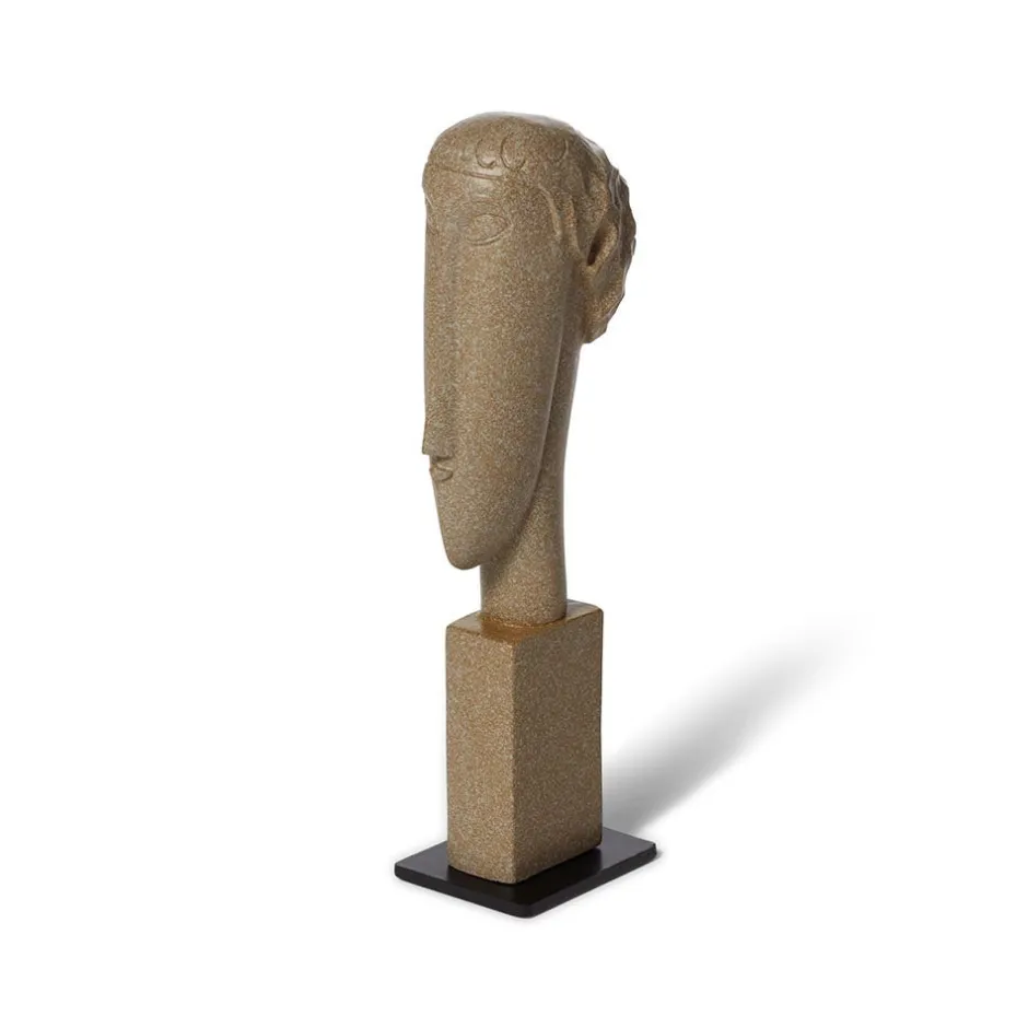 Clearance Amedeo Modigliani: Green Tête Sculpture Sculpture