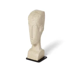 Hot Amedeo Modigliani: Medium Stone Tête Sculpture Sculpture