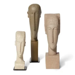 Clearance Amedeo Modigliani: Tête Sculpture Set Sculpture
