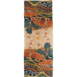 Best American Folk Art Landscape Oblong Scarf Scarves & Wraps