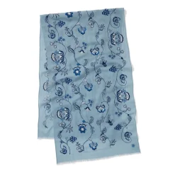 Clearance American Vines Embroidered Shawl Scarves & Wraps