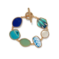 New Ancient Mixed Motifs Glass Bracelet Bracelets