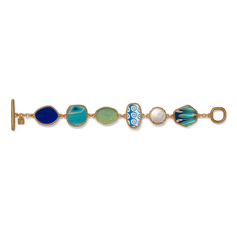 New Ancient Mixed Motifs Glass Bracelet Bracelets