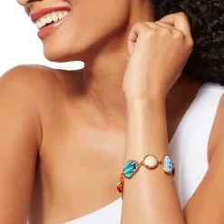 New Ancient Mixed Motifs Glass Bracelet Bracelets