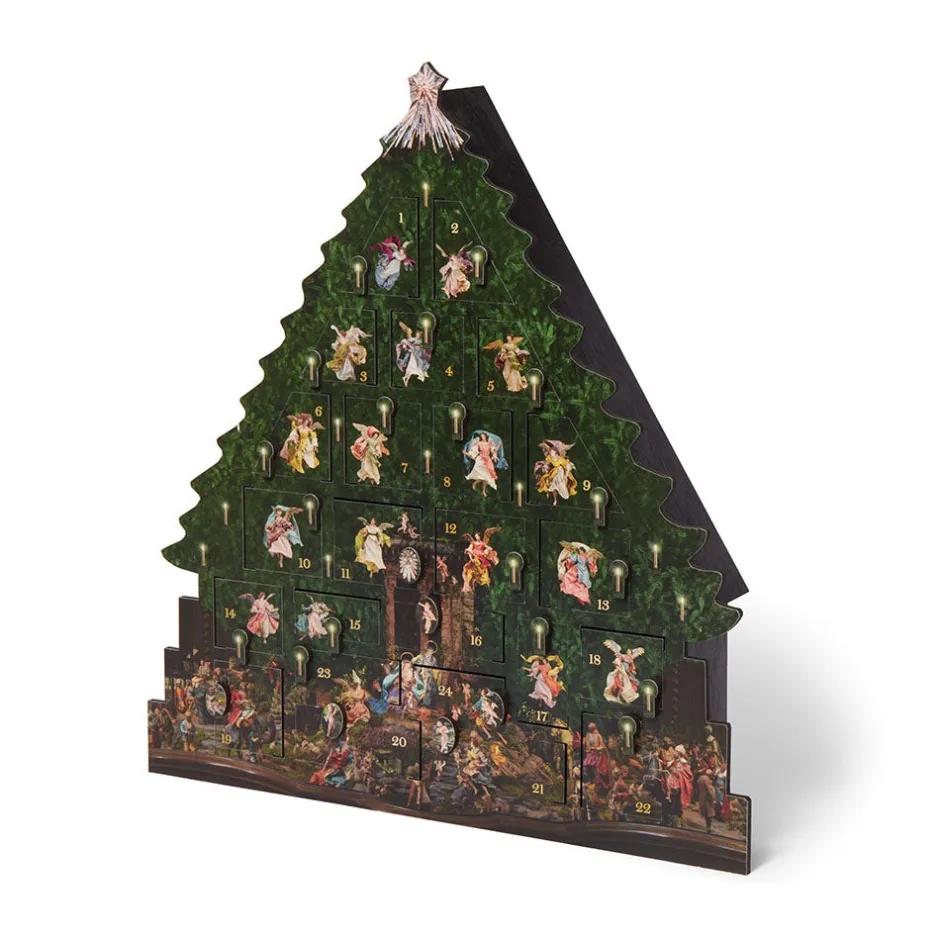 Online Angel Tree Wooden Advent Calendar Calendars