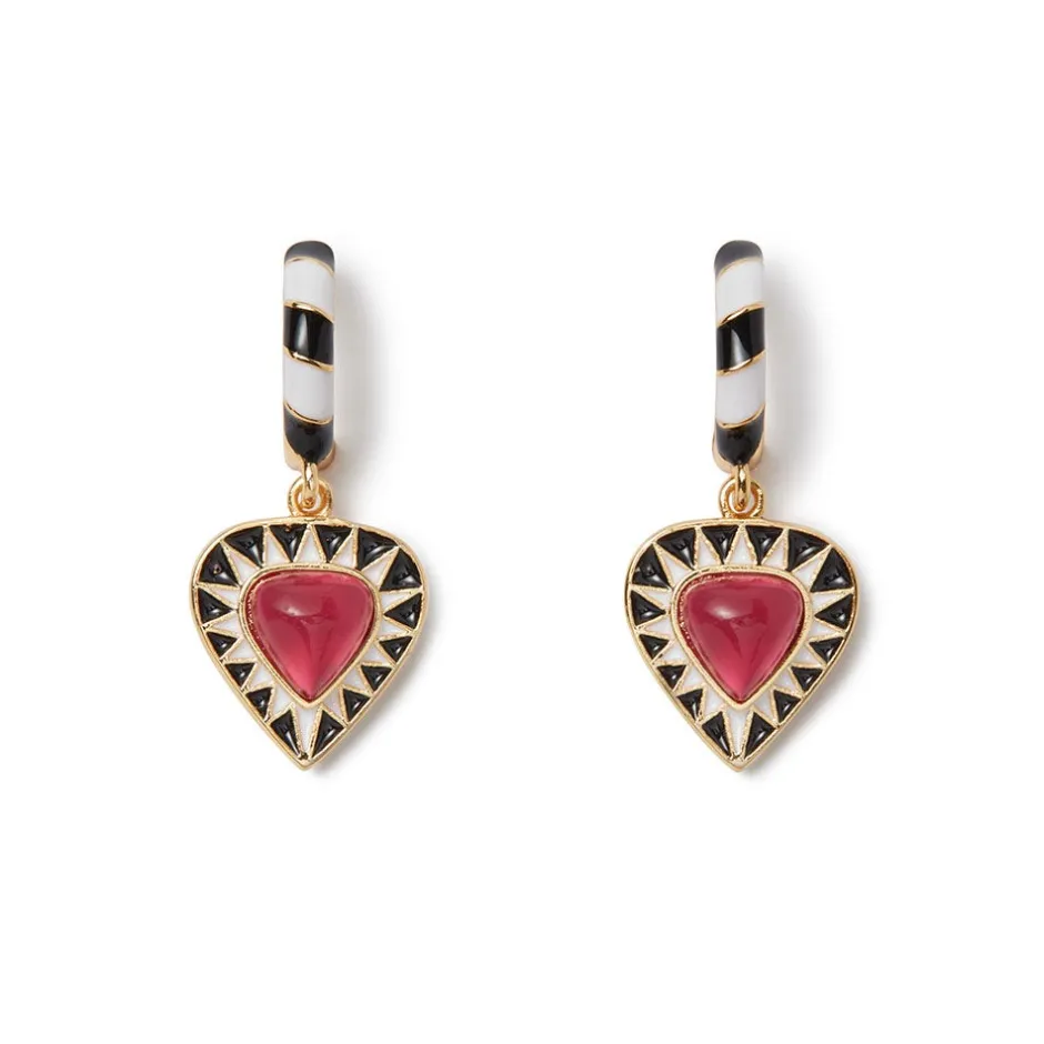 New Atef Crown Huggie Charm Earrings Earrings