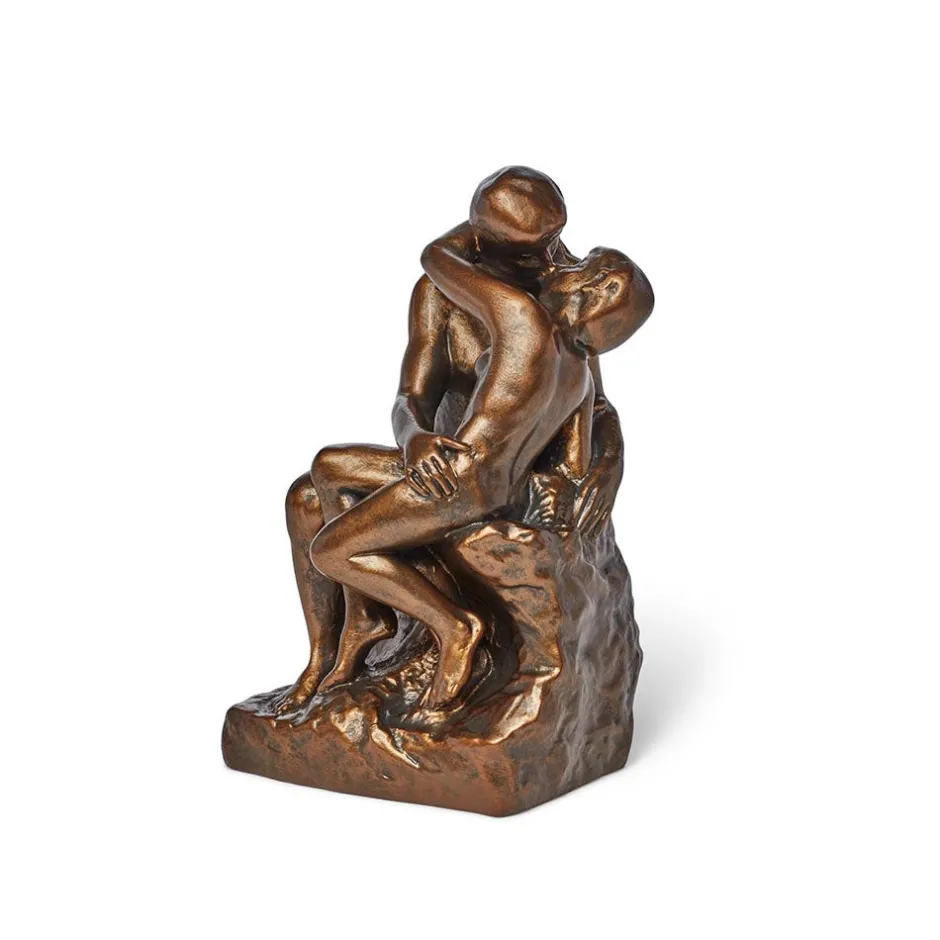 Best Auguste Rodin: The Kiss Bronze-Toned Sculpture Sculpture