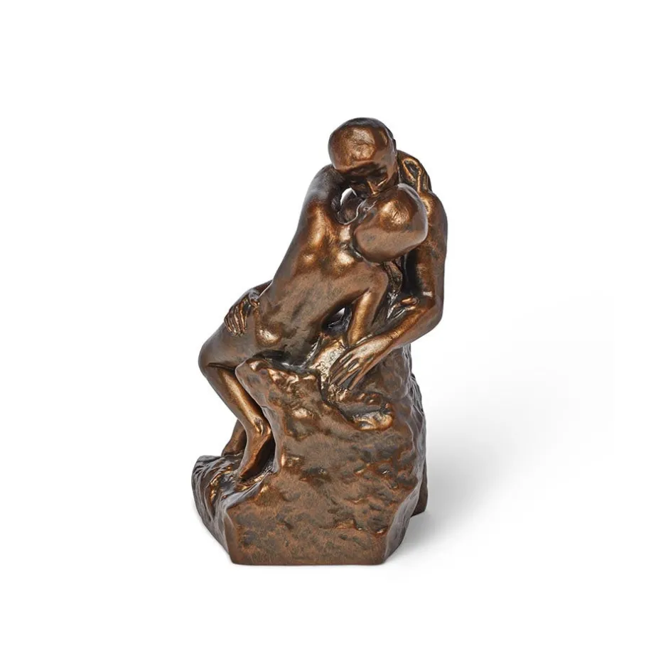 Best Auguste Rodin: The Kiss Bronze-Toned Sculpture Sculpture