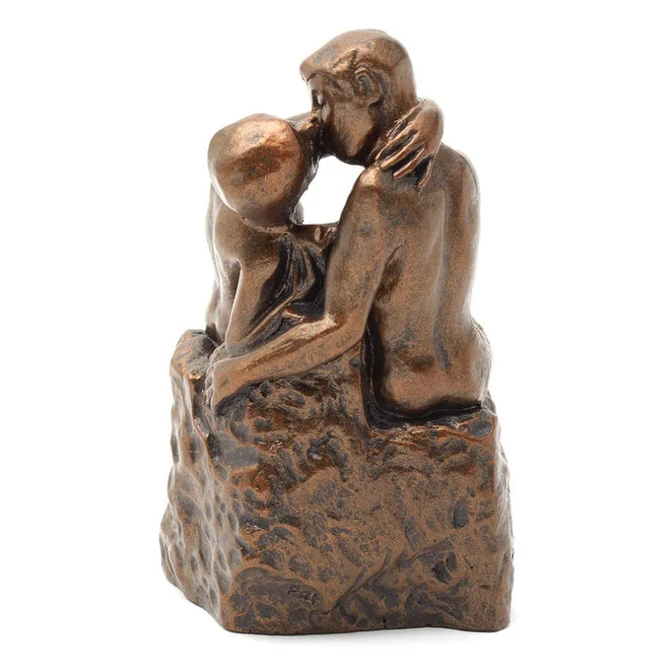 Best Auguste Rodin: The Kiss Bronze-Toned Sculpture Sculpture