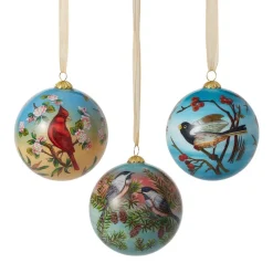 Discount Birds of America Hand-Painted Glass Ornament Set Ornaments