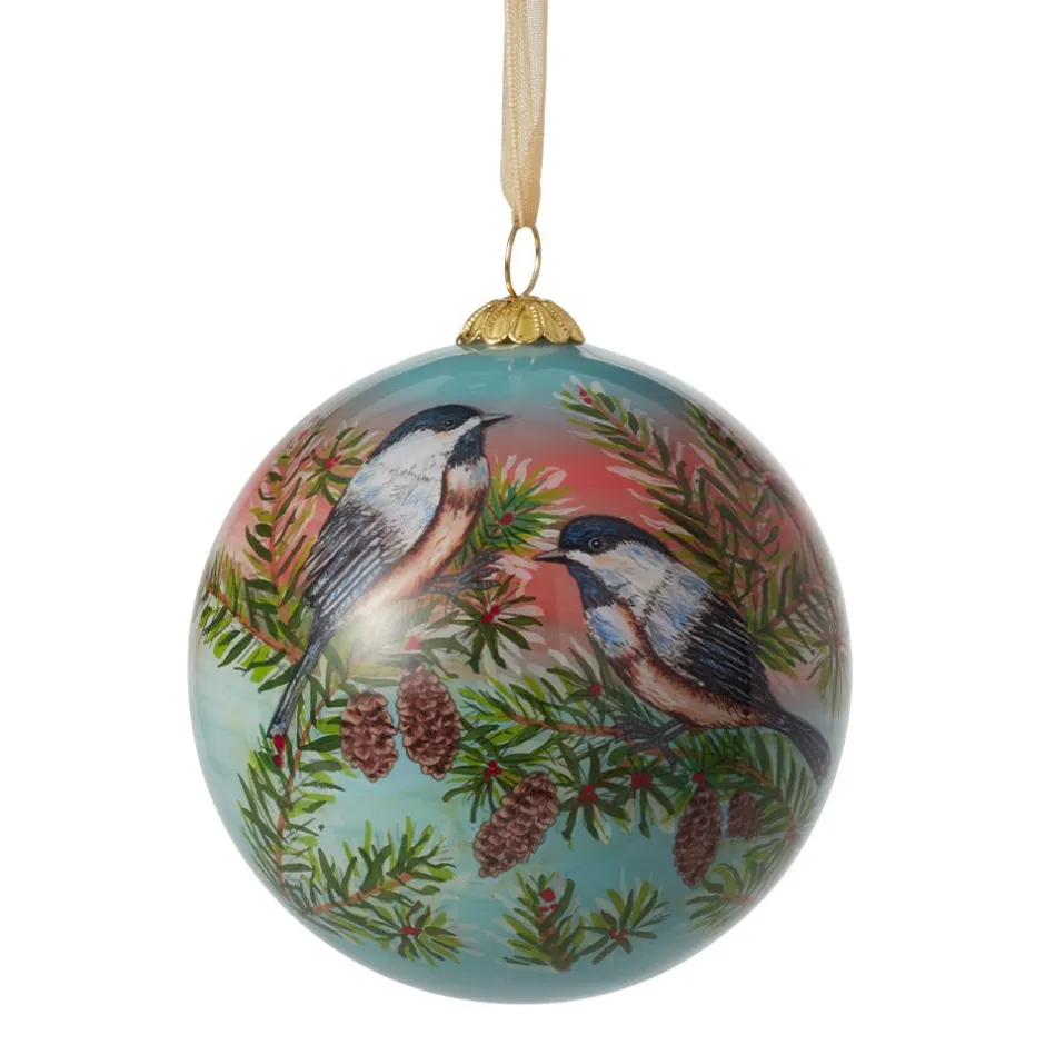 Discount Birds of America Hand-Painted Glass Ornament Set Ornaments