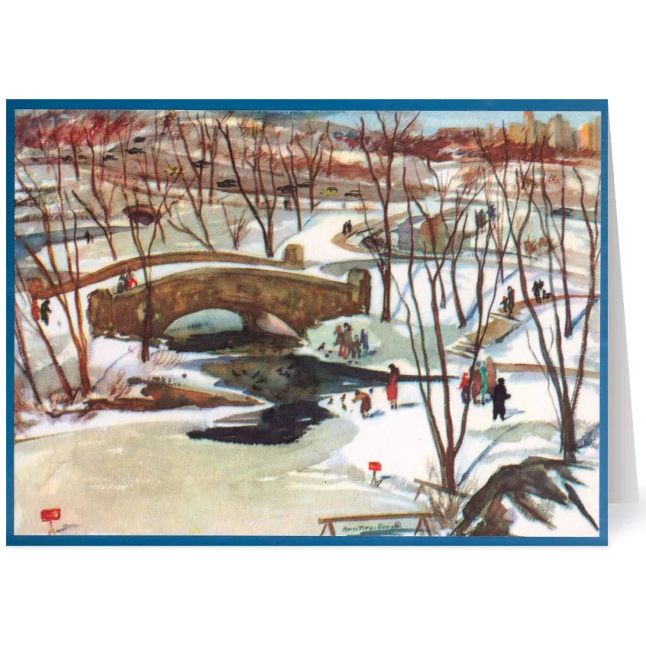 Clearance Brockman: Park in Winter Holiday Cards Holiday Cards
