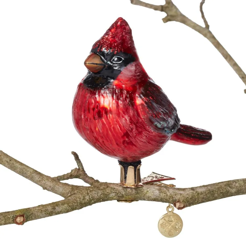 Cardinal Glass Ornament Ornaments