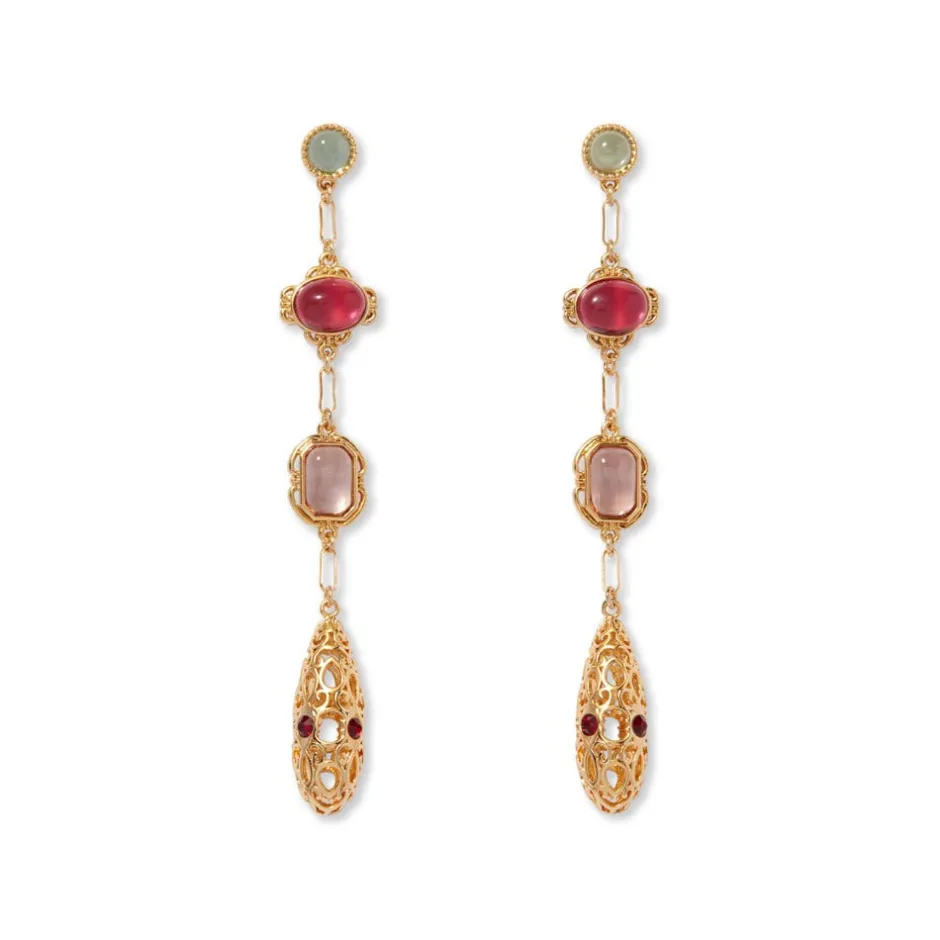 Clearance Cascading Gems Drop Earrings Earrings
