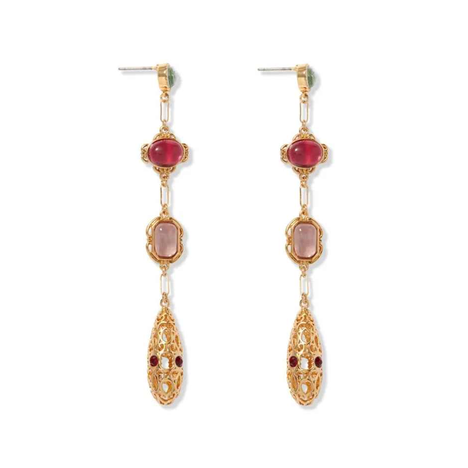 Clearance Cascading Gems Drop Earrings Earrings