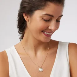 Best Celestial Symbols Carved Mother-of-Pearl Pendant Necklace Necklaces