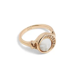 Best Celestial Symbols Carved Mother-of-Pearl Signet Ring Rings