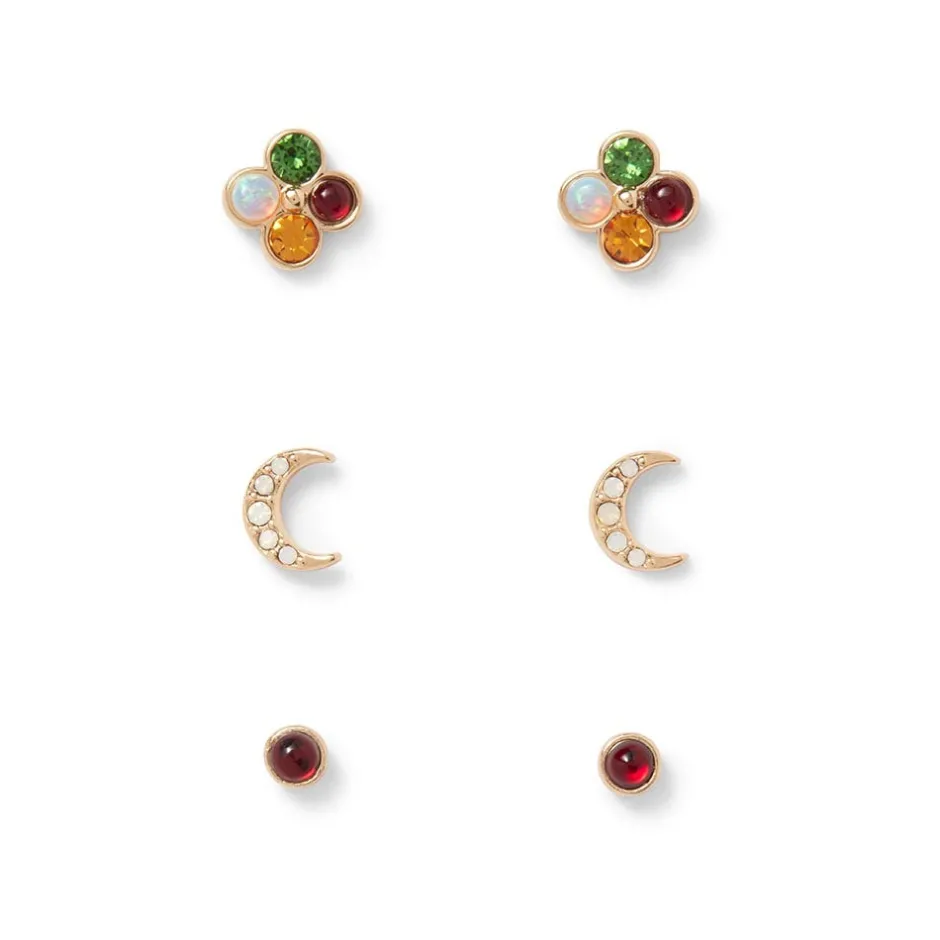 Clearance Celestial Symbols Stellar Stud Earrings Set Earrings