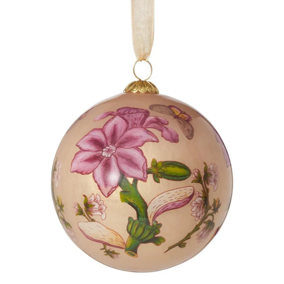 Sale Chelsea Botanicals Hand-Painted Glass Ornament Set Ornaments