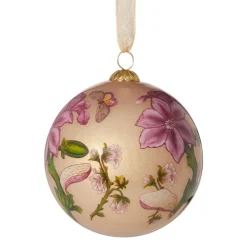 Sale Chelsea Botanicals Hand-Painted Glass Ornament Set Ornaments