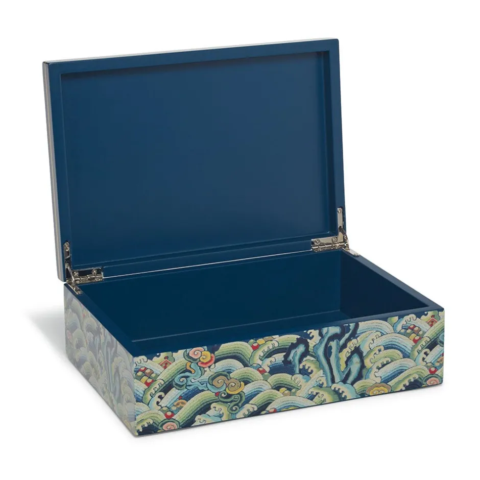 Hot Chinese Dragon Rank Badge Lacquer Box Decorative Accents
