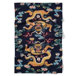 New Chinese Dragon Rank Badge Tea Towel Decorative Accents