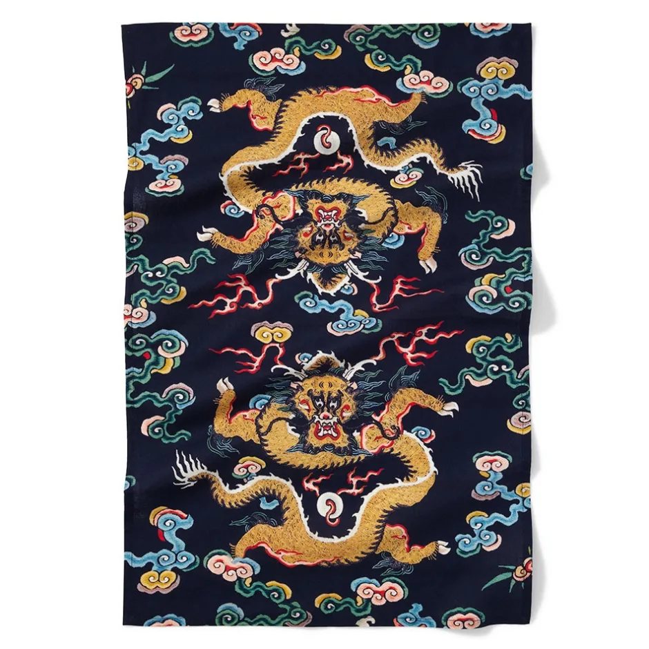 New Chinese Dragon Rank Badge Tea Towel Decorative Accents