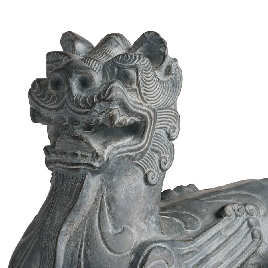Chinese Guardian Figure Bookends Sculpture|Decorative Accents