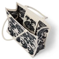 Discount Chinese Peony Oversize Structured Tote Bags