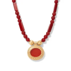 Classical Carnelian Pendant Necklace Necklaces