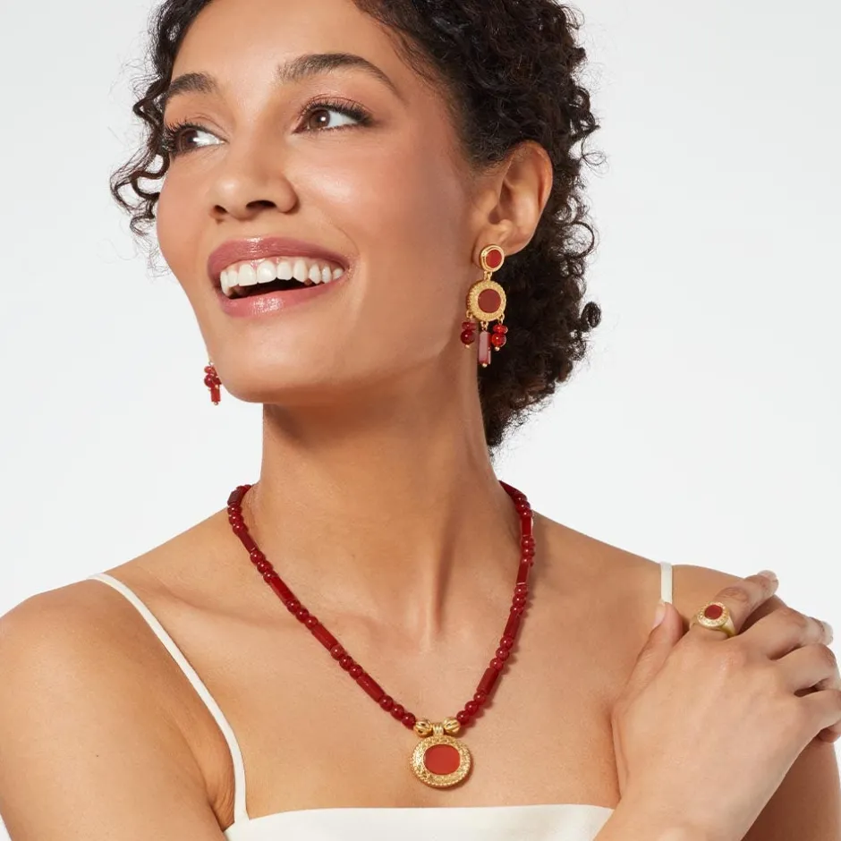 Classical Carnelian Pendant Necklace Necklaces