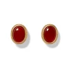 Clearance Classical Carnelian Stud Earrings Earrings