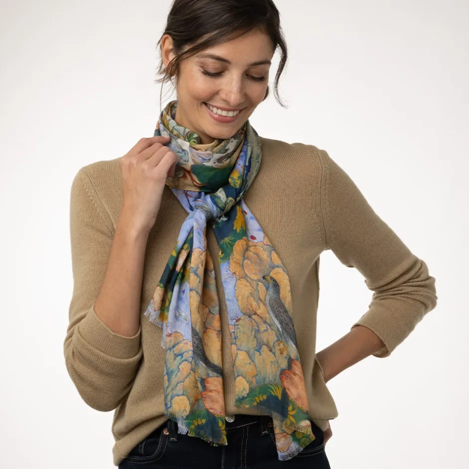 Outlet Concourse of the Birds Oblong Scarf Scarves & Wraps