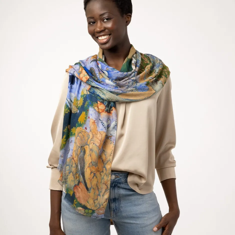 Outlet Concourse of the Birds Oblong Scarf Scarves & Wraps
