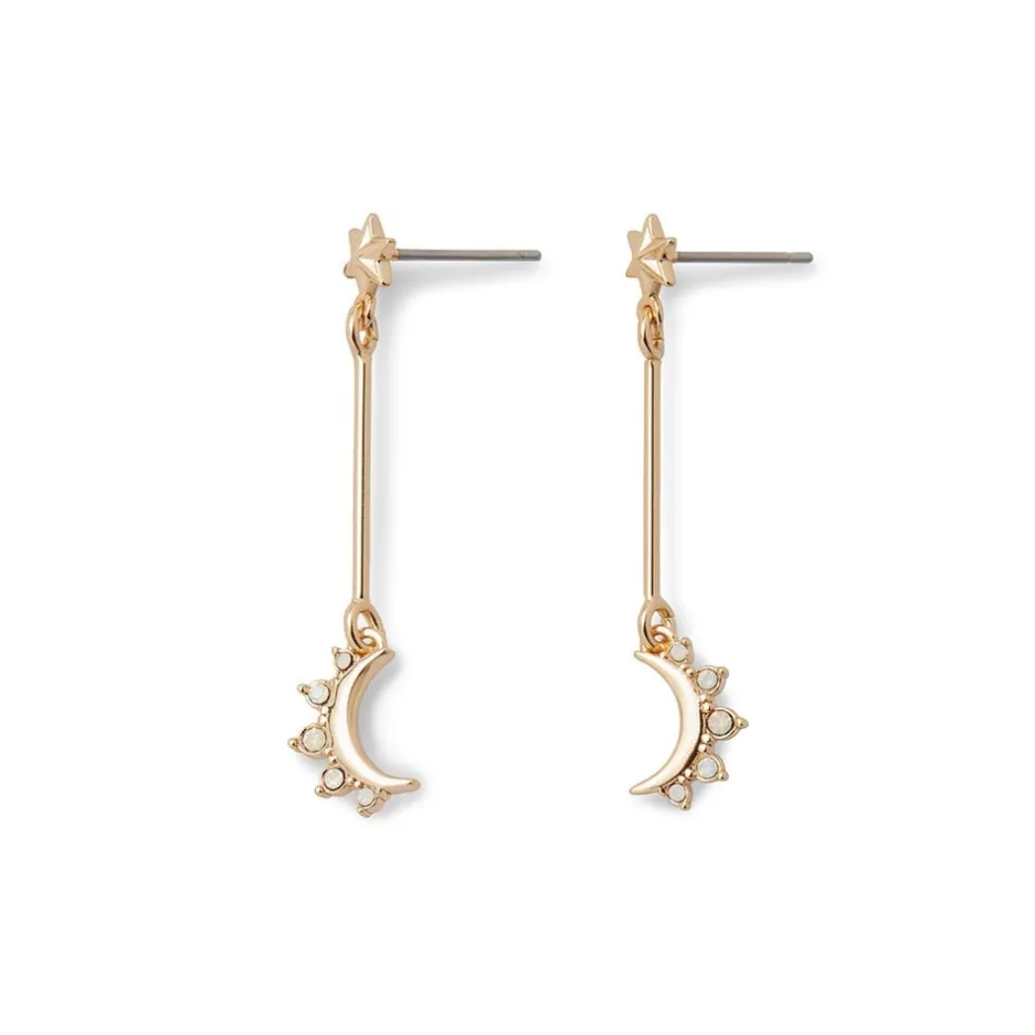 Online Crescent Moon Drop Earrings Earrings