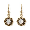 Best Crystal Rosette Drop Earrings Earrings