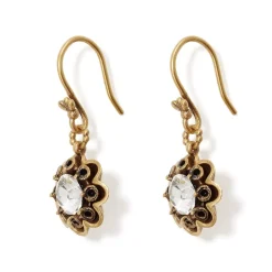 Best Crystal Rosette Drop Earrings Earrings