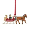 Clearance Currier & Ives Winter Sleigh Ornament Ornaments