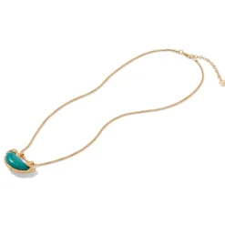 Hot Cypriot Jade Crescent Pendant Necklace Necklaces