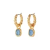New Cypriot Twist Hoop Earrings with Removable Charms Earrings