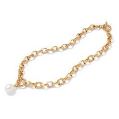 Outlet Cypriot Twist Pearl Chain Pendant Necklace Necklaces