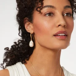 Best Cypriot Twist Pearl Drop Earrings Earrings