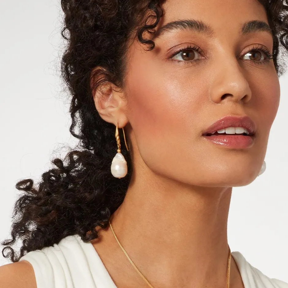 Best Cypriot Twist Pearl Drop Earrings Earrings