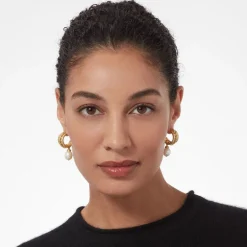 Online Cypriot Twist Pearl Triple-Hoop Earrings Earrings