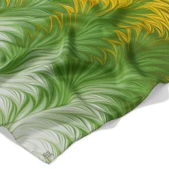Best Daisy Garden Marbled Paper Oblong Silk Scarf Scarves & Wraps